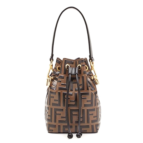 TÚI Fendi Women Mon Tresor Brown Leather Mini Bag
