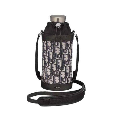 TÚI DIOR Aqua Bottle and Bottle Holder with Shoulder Strap Bình nước giữ nhiệt