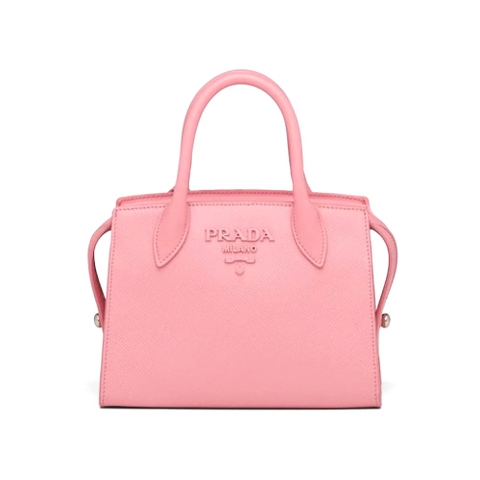 TÚI Prada Women Saffiano Leather Prada Monochrome Bag-Pink