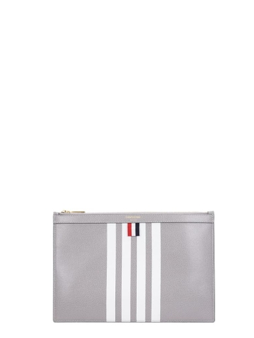 VÍ THOM BROWNE CLUTCH IN GREY LEATHER