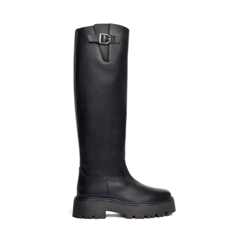 GIÀY Celine Women Buckled High Boot in Calfskin