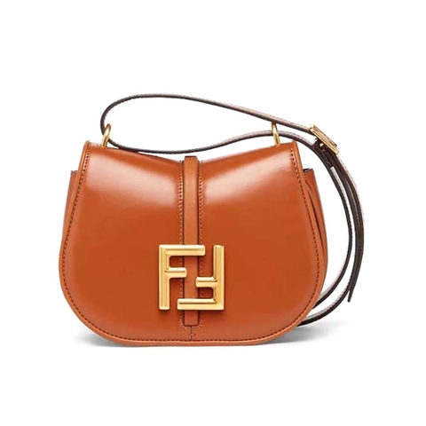TÚI FENDI Women C’mon Mini Brown Leather Bag