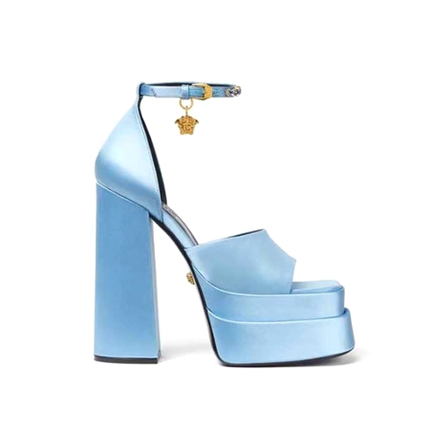GIÀY Versace Women Medusa Aevitas Platform Sandals-Blue