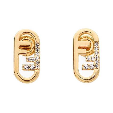 Bông tai Fendi Women O’lock Earrings Gold-Colored Earrings