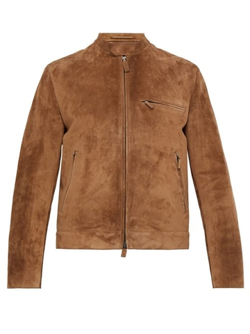 ÁO BERLUTI  Single-breasted suede jacket