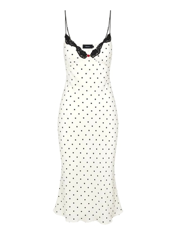 ĐẦM HAI DÂY REALISATION CHẤM BI V NECK LONG DRESS High Classy