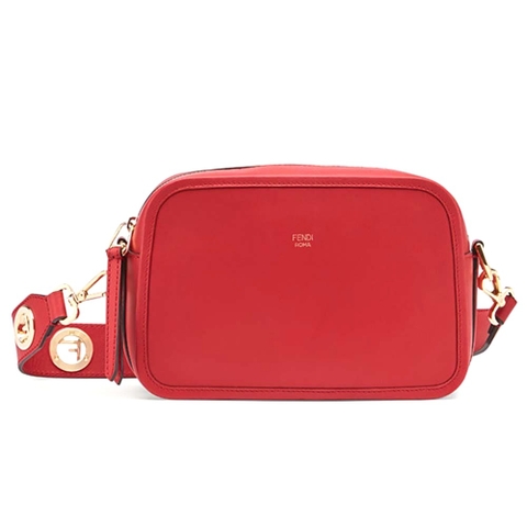 TÚI Fendi Women Camera Case Leather Bag-Red