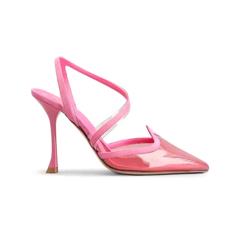 GIÀY Roger Vivier Women I Love Vivier Slingback Pumps in PVC-Pink