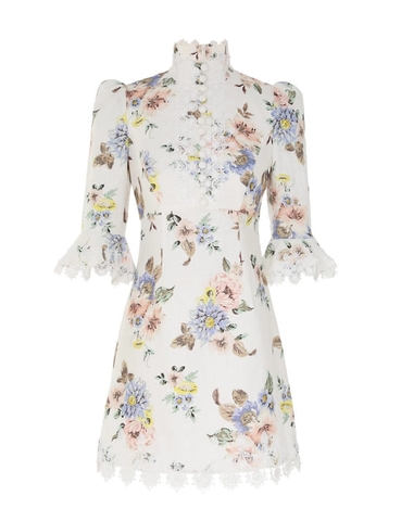 VÁY ZIMMERMANN APPLIQUE MINI DRESS Vintage Dress