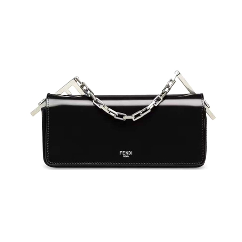 TÚI FENDI Women First Sight Black Leather Mini Bag