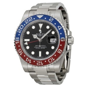 ĐỒNG HỒ ROLEX GMT Master II Black Lacquer Dial 18K White Gold Oyster Bracelet Automatic