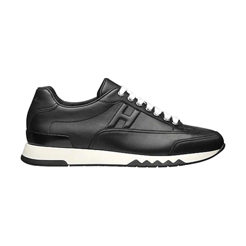GIÀY HERMES Trail sneaker in Calfskin-Black