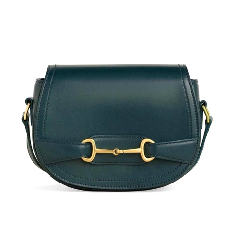 TÚI Celine Women Small Crecy Bag in Satinated Calfskin-Green