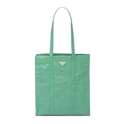 TÚI Prada Women Small Antique Nappa Leather Tote-Green