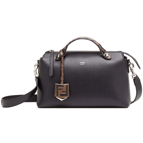 TÚI FENDI Women By the Way Regular Leather Boston Bag-Black