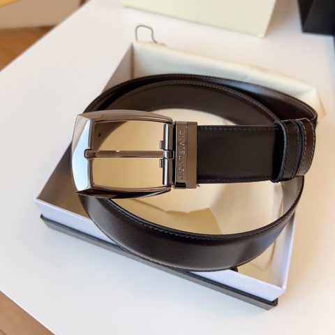 DÂY LƯNG MONTBLANC CALFSKIN LEATHER Belt Khóa bạc
