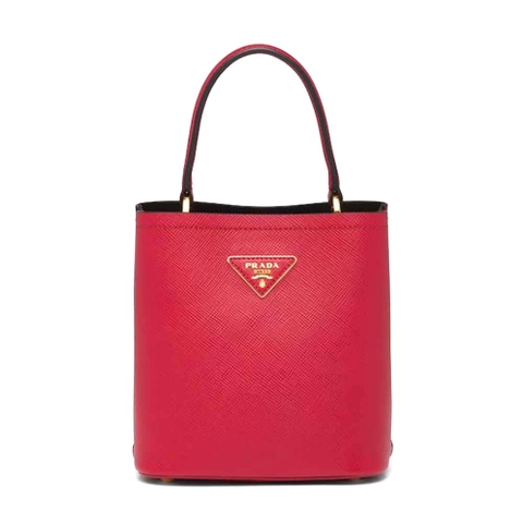TÚI Prada Women Small Saffiano Leather Prada Panier Bag-Red