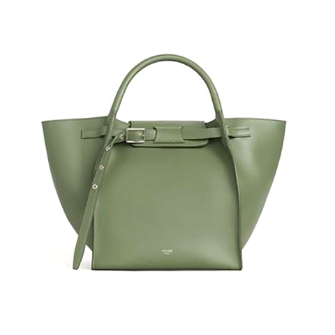 TÚI Celine Women Small Big Bag with Long Strap in Smooth Calfskin-Lime