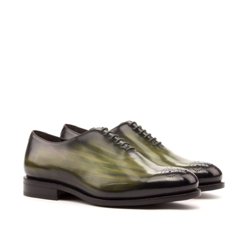 HENDERSON SHOES PERSONALIZATION CARLOS Green Patina Wholecuts HANDCRAFTED SHOES