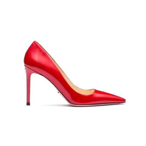 GIÀY Prada Women Patent Leather Pumps-Red