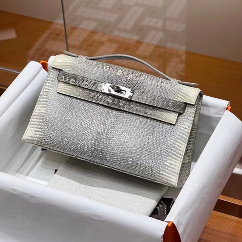 TÚI HERMES Kelly Pochette Lizard da thằn lằn 22CM(giá liên hệ)