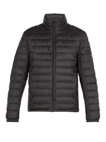 ÁO PRADA  Lightweight quilted-down jacket