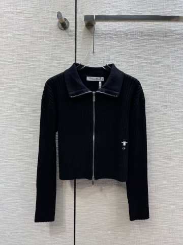 ÁO DIOR Cardigan Black Sweater
