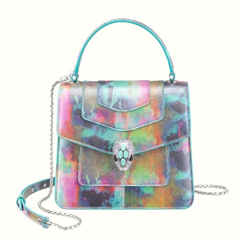 TÚI Bvlgari Women Serpenti Forever Crossbody Bag in Karung Leather