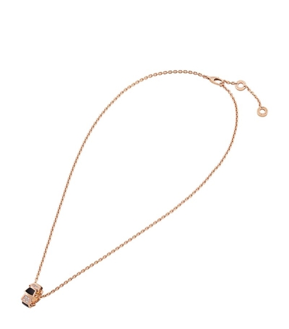 Vòng cổ BVLGARI Rose Gold, Diamond and Malachite Serpenti Viper Bracelet vàng hồng 18K