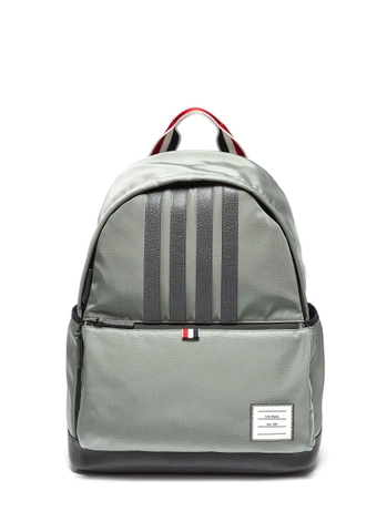 BALO THOM BROWNE FOUR BAR APPLIQUÉ NYLON BACKPACK