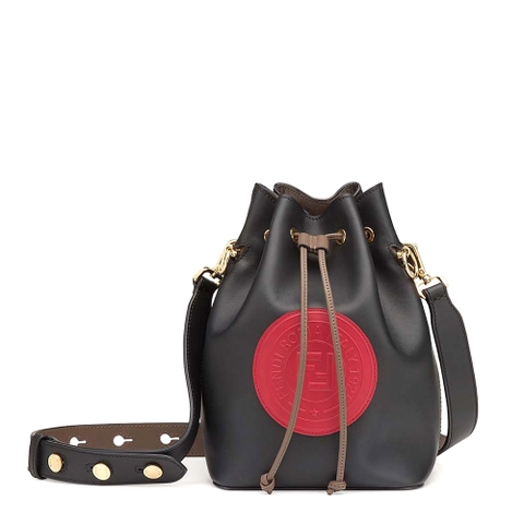 TÚI Fendi Women Mon Tresor Black Leather Bag