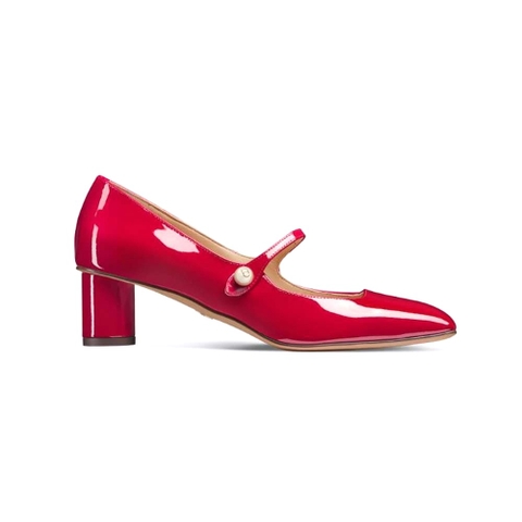 GIÀY Dior Women Jolie Dior Pump Amaryllis Red Patent Calfskin