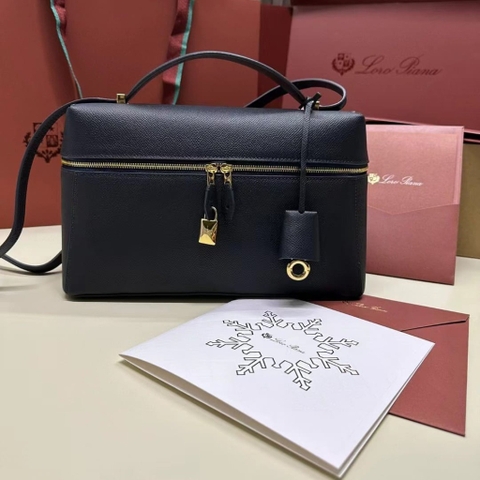 TÚI Loro Piana Women Extra Pocket L27 in Sheepskin Leather Black
