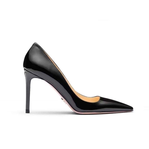 GIÀY Prada Women Patent Leather Pumps-Black