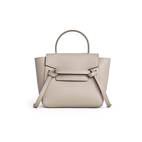 TÚI Celine Women Pico Belt Bag in Grained Calfskin-Beige
