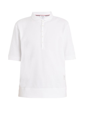 ÁO POLO THOM BROWNE Classic cotton-piqué polo shirt