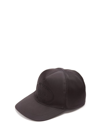 MŨ LƯỠI TRAI PRADA Logo-embroidered baseball cap