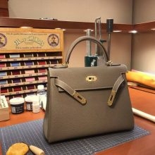 TÚI HERMES Kelly 28CM Elephant Gray