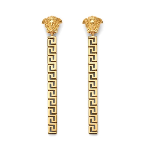 Bông tai Versace Women Greca Drop Earrings-Gold