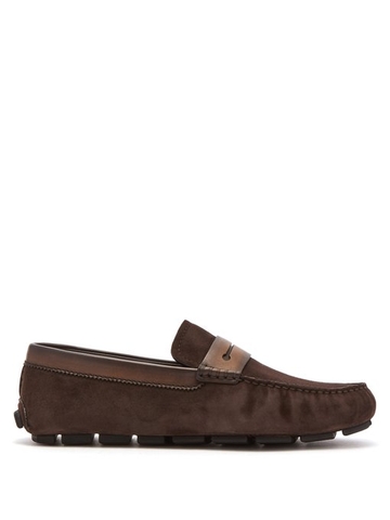 GIÀY ERMENEGILDO ZEGNA  L'Asola suede loafers