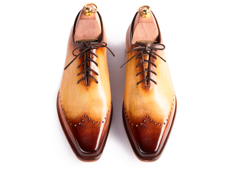 HENDERSON SHOES PERSONALIZATION BRIGHT TWO-TONE PAINTING HANDCRAFTED SHOES