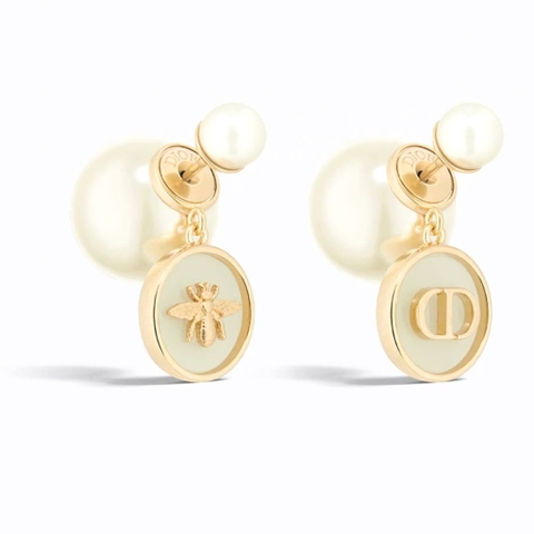 HOA TAI DIOR CD GREEN SWAROVSKI PEARLS