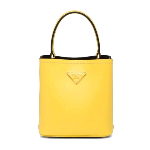 TÚI Prada Women Small Saffiano Leather Prada Panier Bag-Yellow