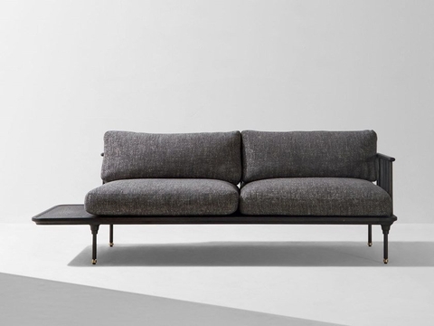 SOFA NỈ LOMBARDO Contemporary style 3 seater