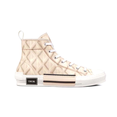 GIÀY DIOR Unisex B23 High-Top Sneaker Dior Gray CD Diamond Canvas