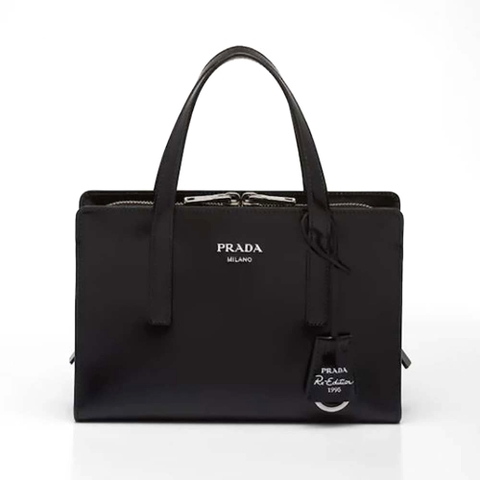 TÚI Prada Women Re-Edition 1995 Brushed-Leather Mini Handbag-Black