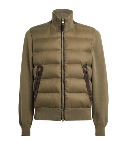 ÁO TOM FORD Wool-Blend Padded Jacket