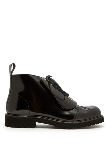 GIÀY LOEWE  Lace-up leather boots