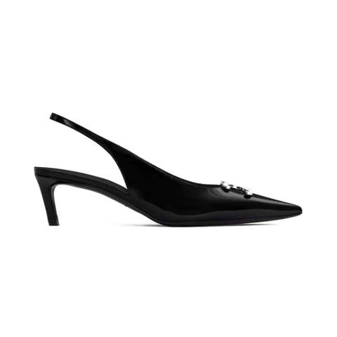 GIÀY Celine Women Alma Triomphe Slingback in Glossy Calfskin