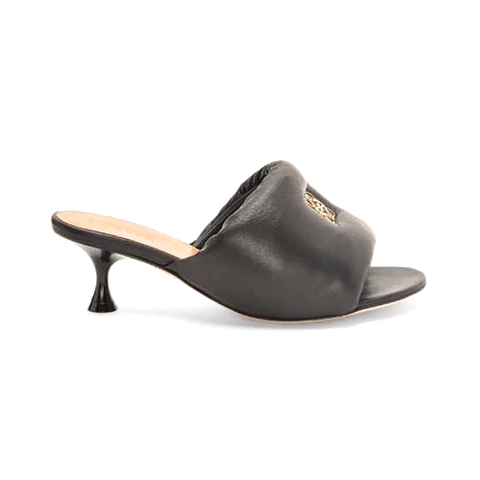 GUỐC Loewe Women Anagram Padded Mule in Lambskin-Black